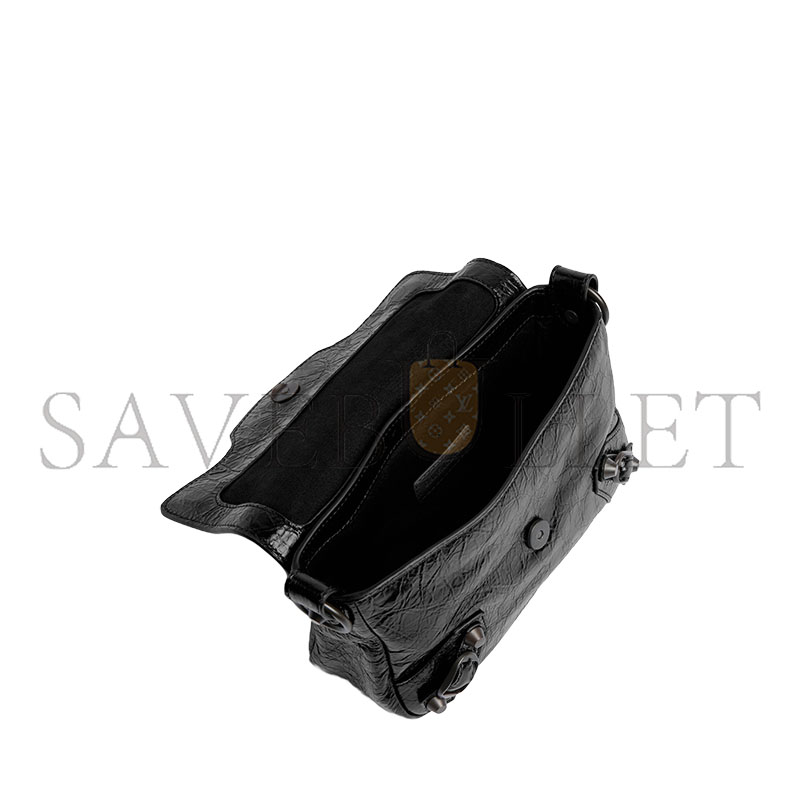 Ba1en*iaga THE LE CITY NANO FLAP BAG 8658572ABEK1000 (19.5*17*12cm)